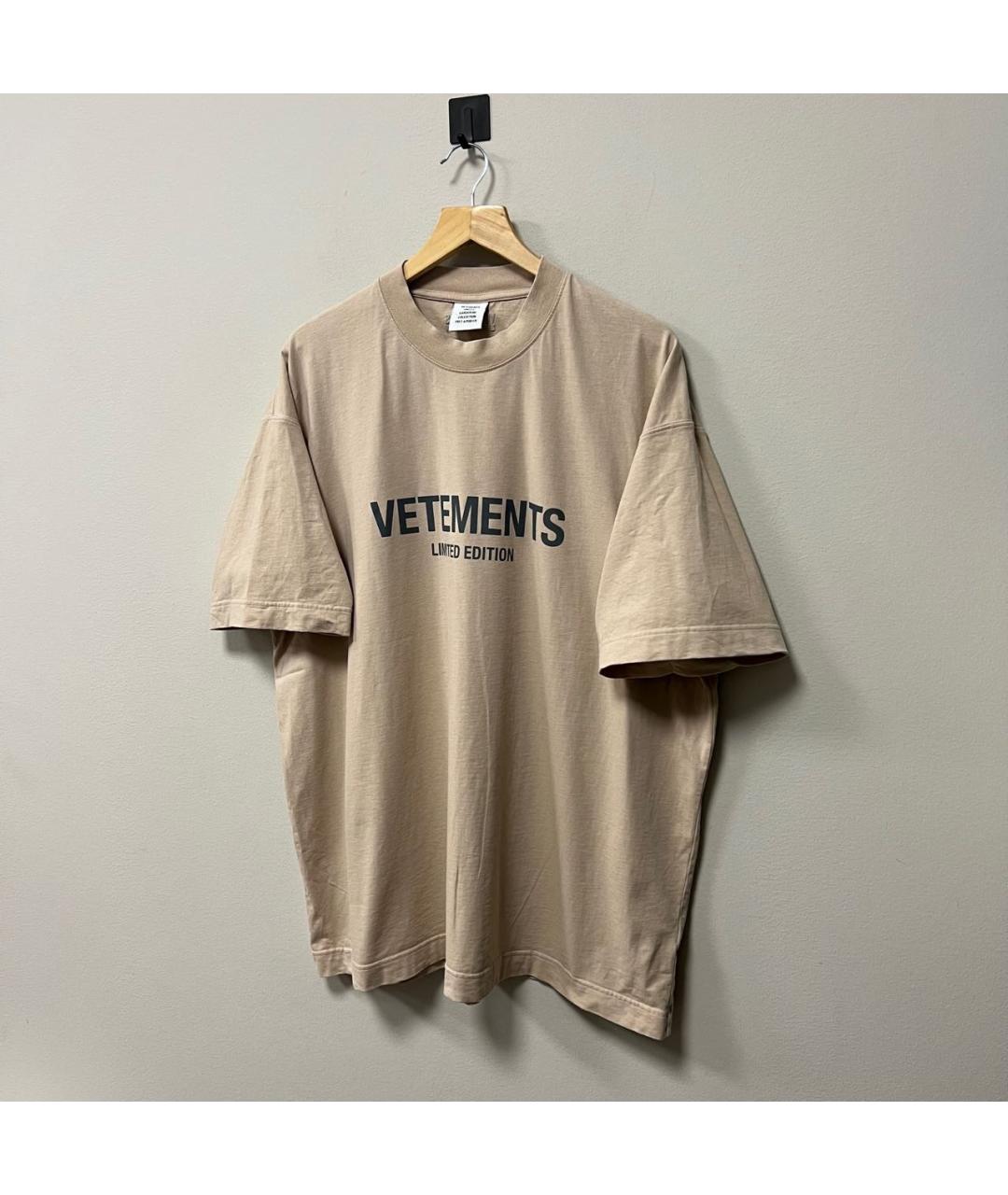 VETEMENTS Бежевая футболка, фото 2