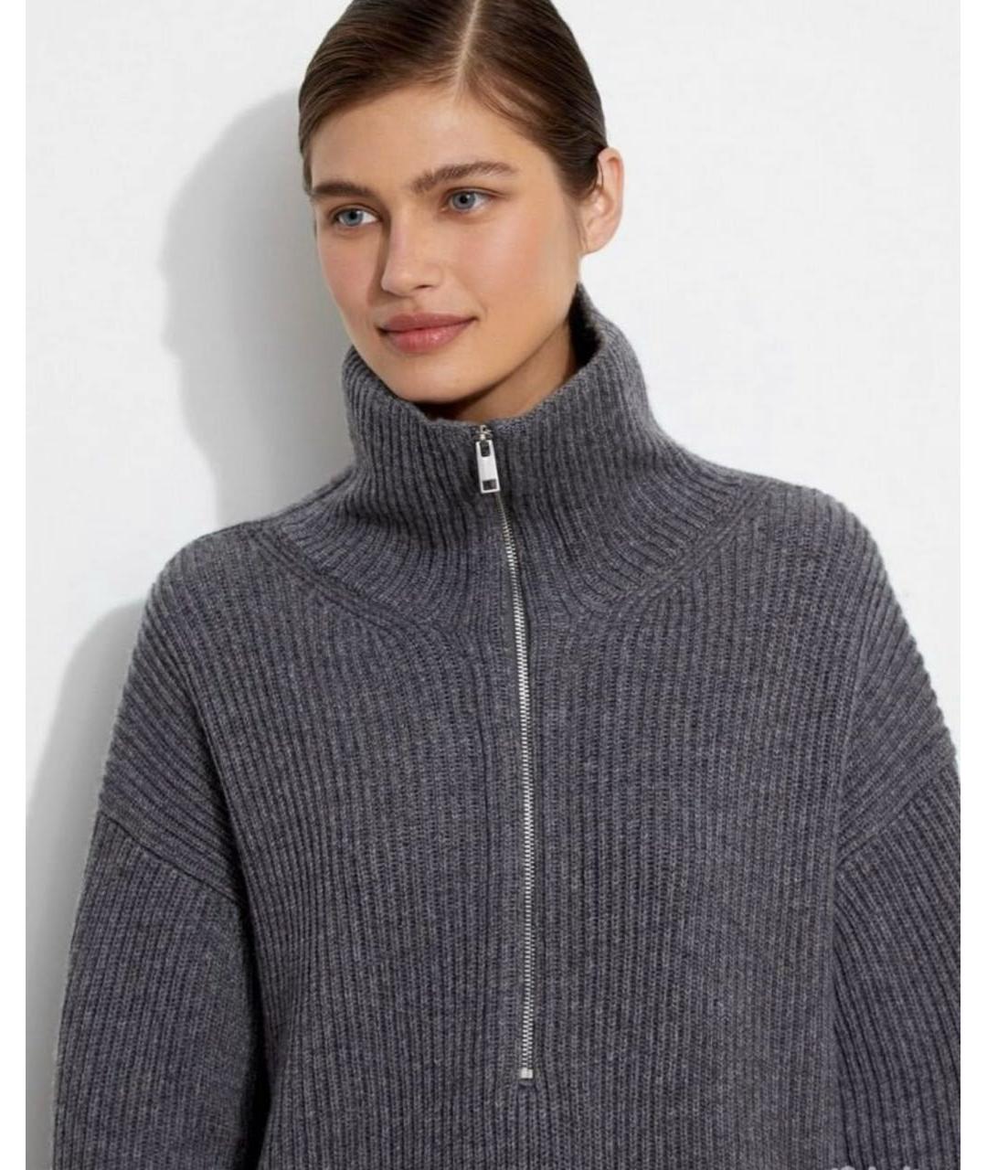 12 STOREEZ Серый шерстяной джемпер / свитер, фото 7