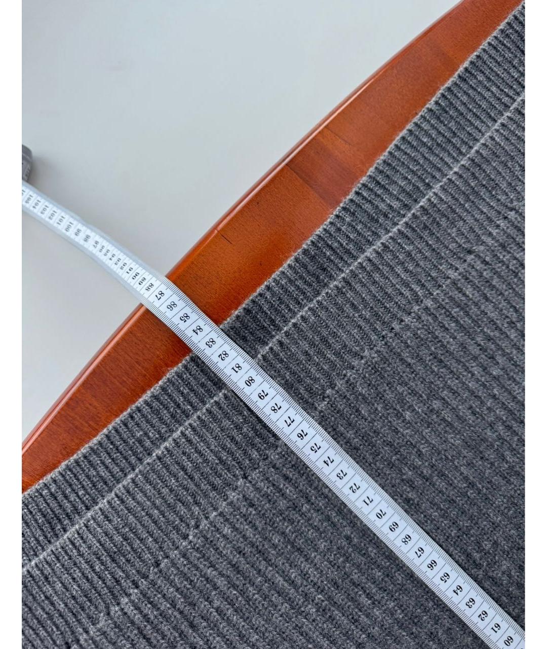 12 STOREEZ Серый шерстяной джемпер / свитер, фото 5