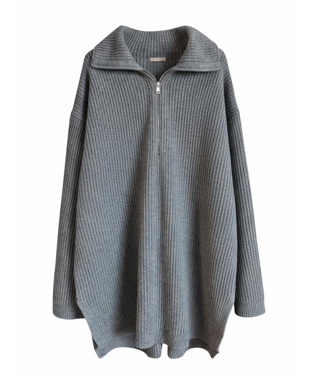 12 STOREEZ Серый шерстяной джемпер / свитер, фото 1