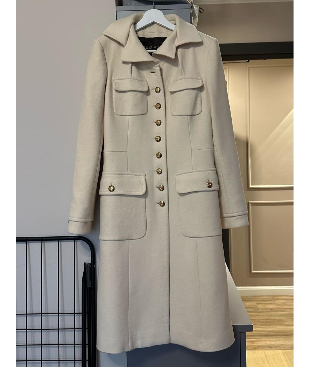 LOUIS VUITTON Бежевое кашемировое пальто, фото 2