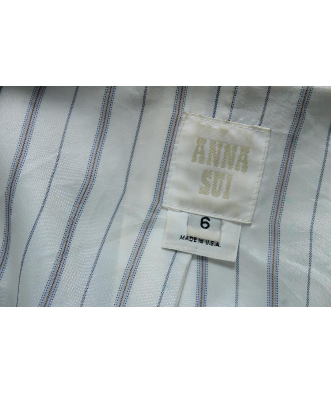 ANNA SUI Серая полиэстеровая куртка, фото 7