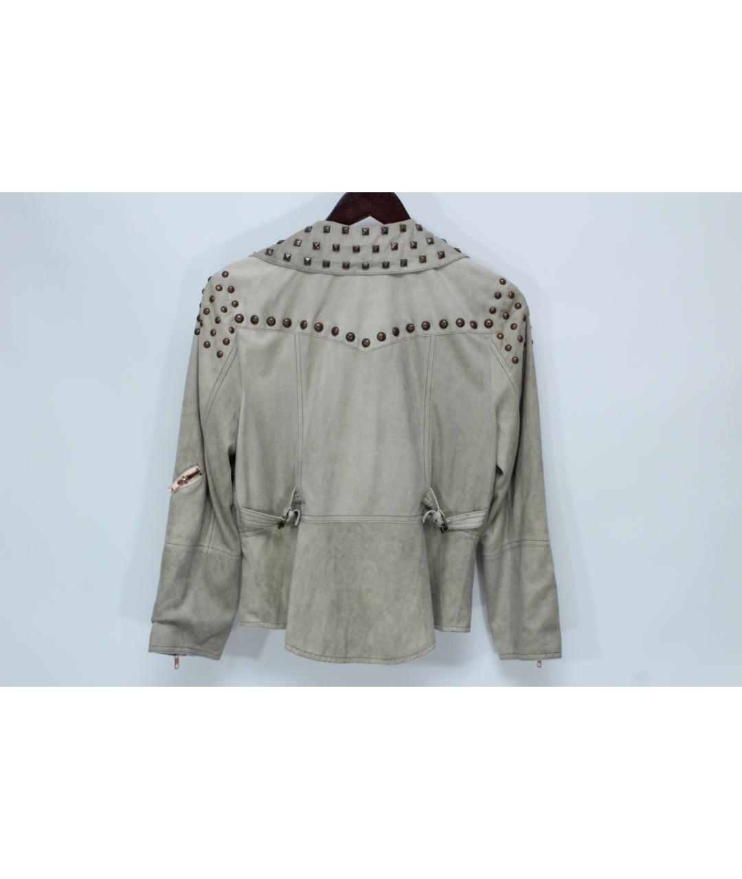 ANNA SUI Серая полиэстеровая куртка, фото 4