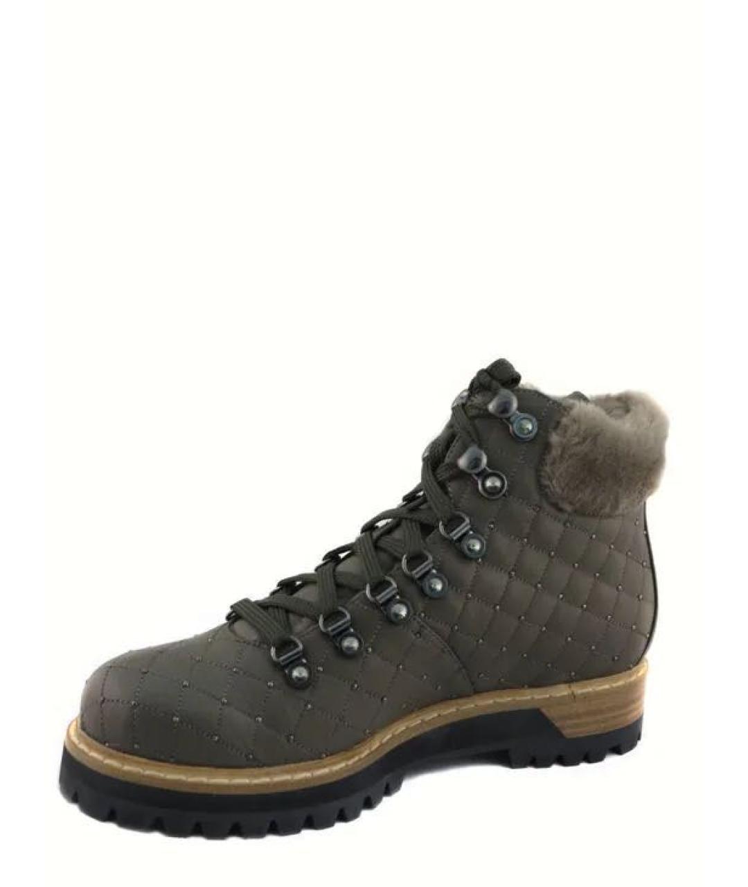 LE SILLA Серые кожаные ботинки, фото 2