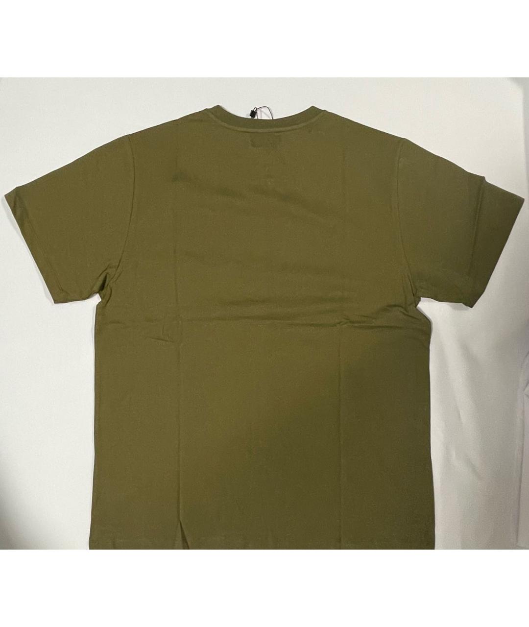 KENZO Хаки хлопковая футболка, фото 2