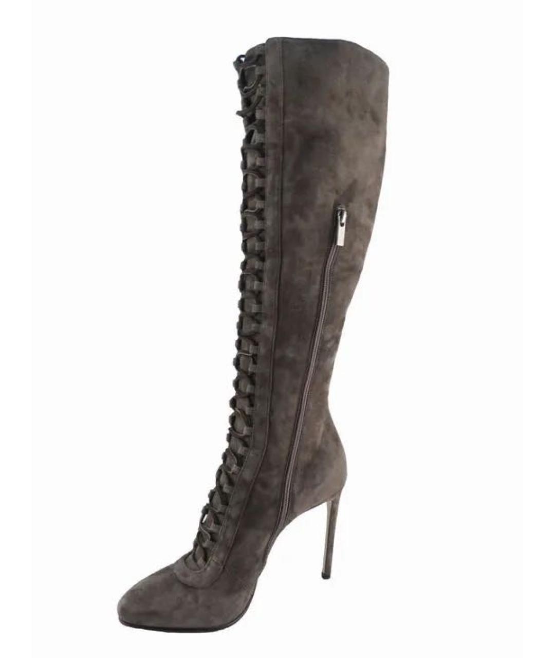LE SILLA Серые замшевые сапоги, фото 3