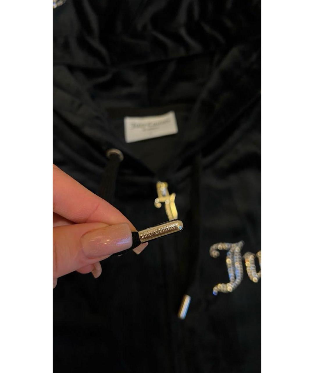 JUICY COUTURE Черный велюровый спортивные костюмы, фото 4