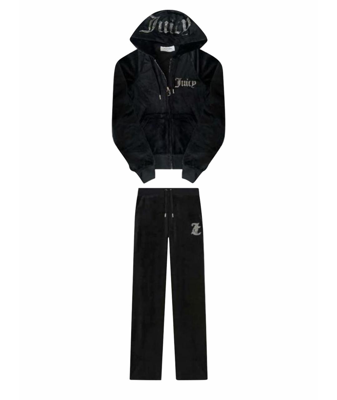 JUICY COUTURE Черный велюровый спортивные костюмы, фото 1