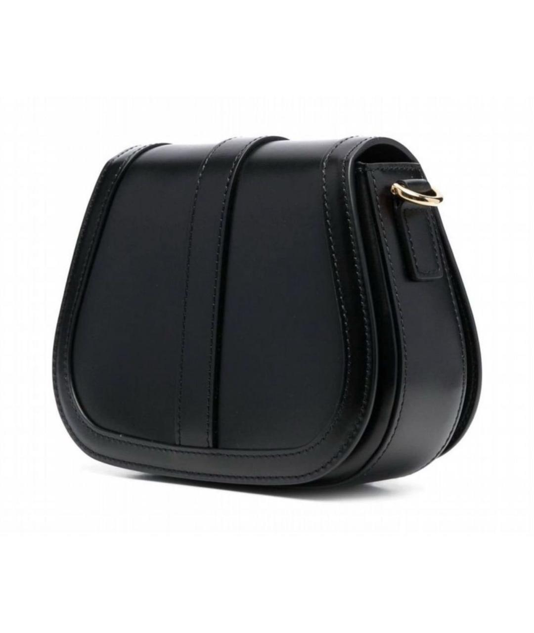 VERSACE Черная кожаная сумка через плечо, фото 3