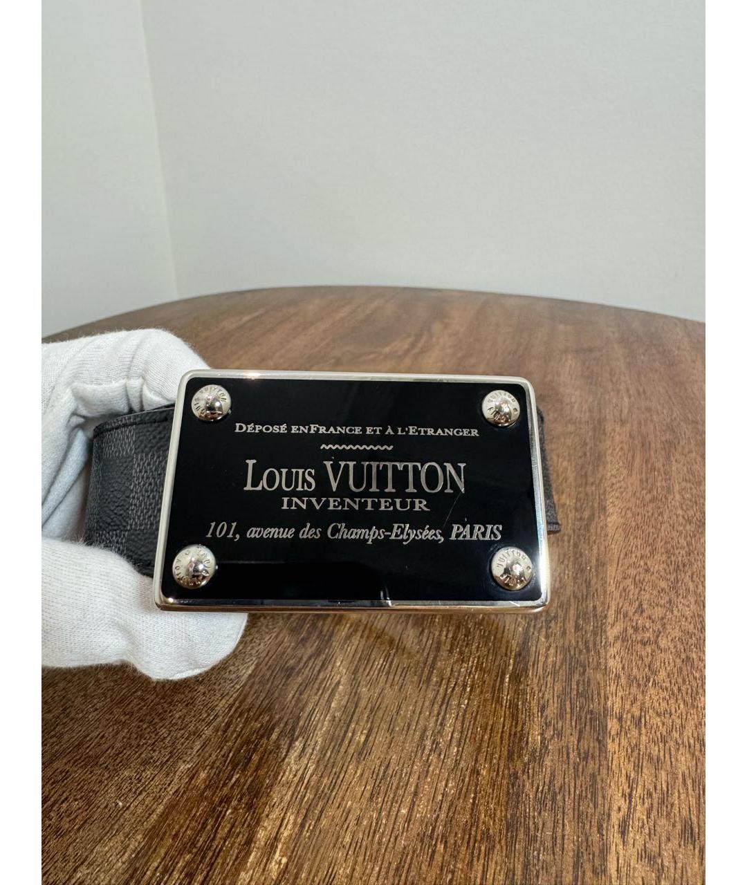 LOUIS VUITTON Черный ремень, фото 5