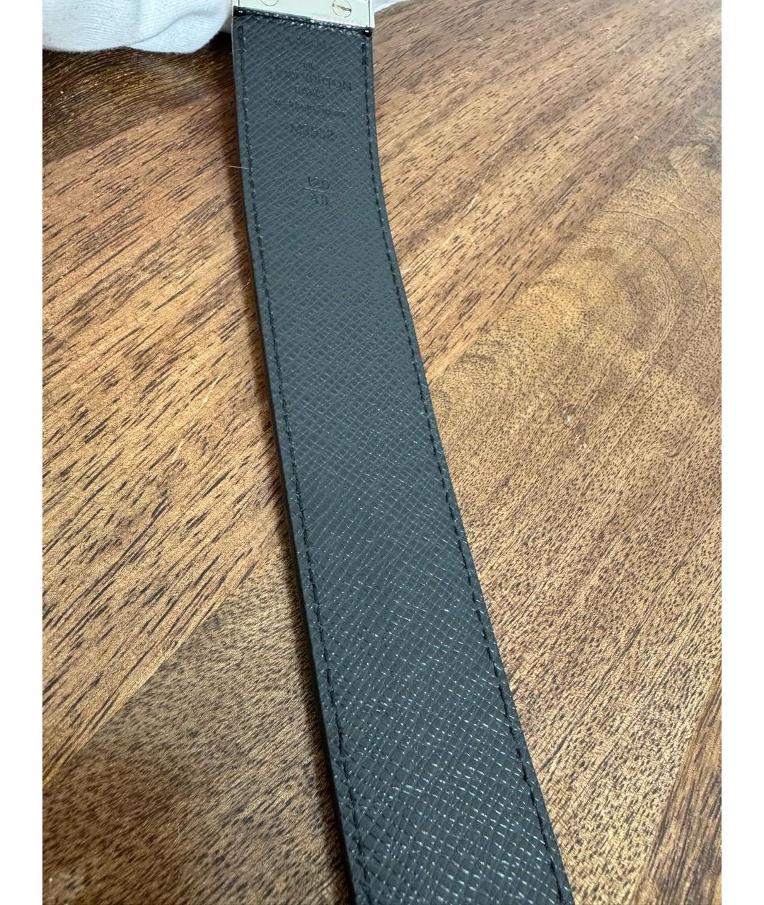LOUIS VUITTON Черный ремень, фото 3
