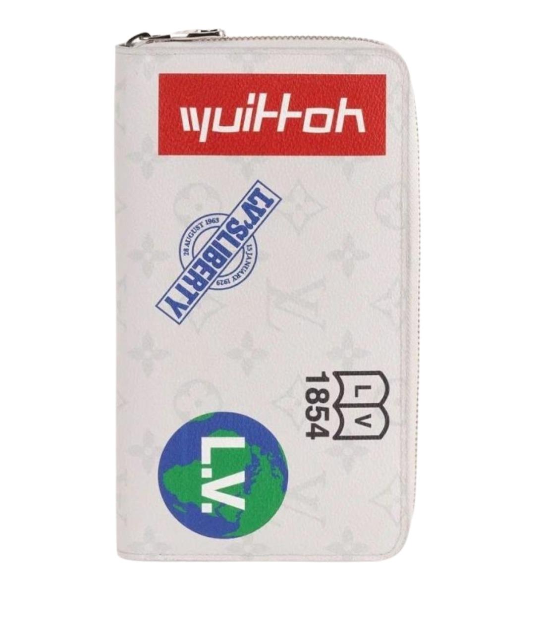 LOUIS VUITTON Белый кожаный кошелек, фото 1