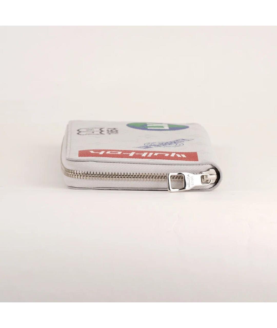 LOUIS VUITTON Белый кожаный кошелек, фото 5