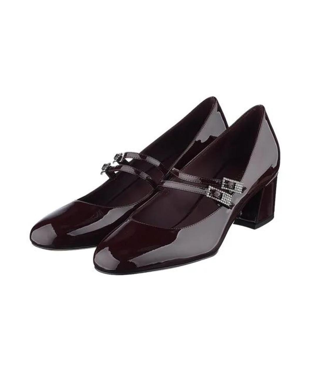 LE SILLA Бордовые кожаные туфли, фото 2