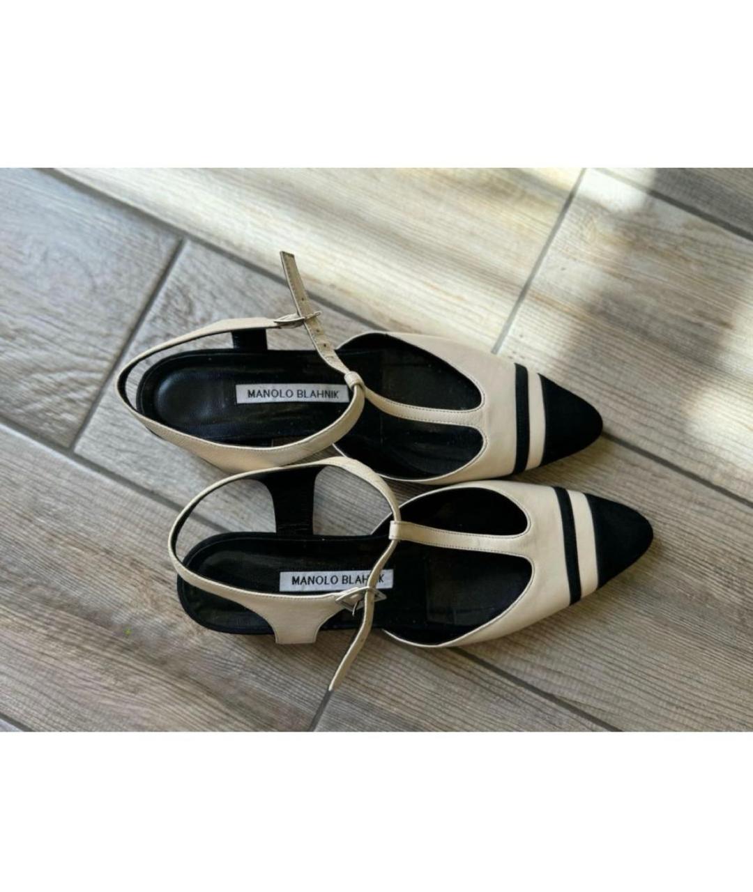 MANOLO BLAHNIK Мульти кожаные босоножки, фото 3