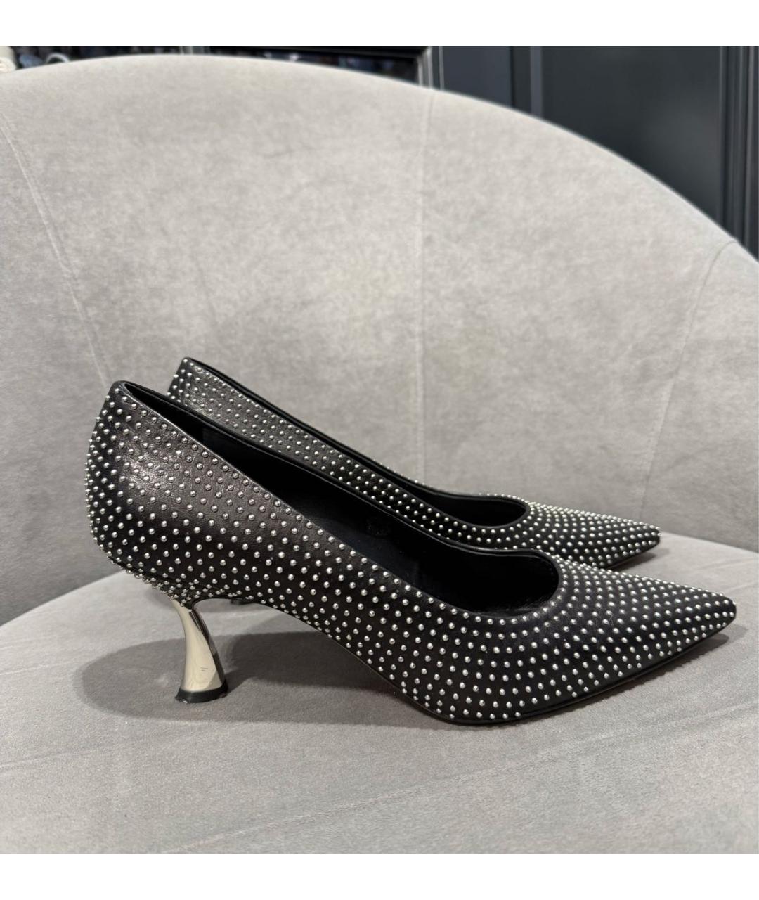 CASADEI Черные кожаные туфли, фото 6