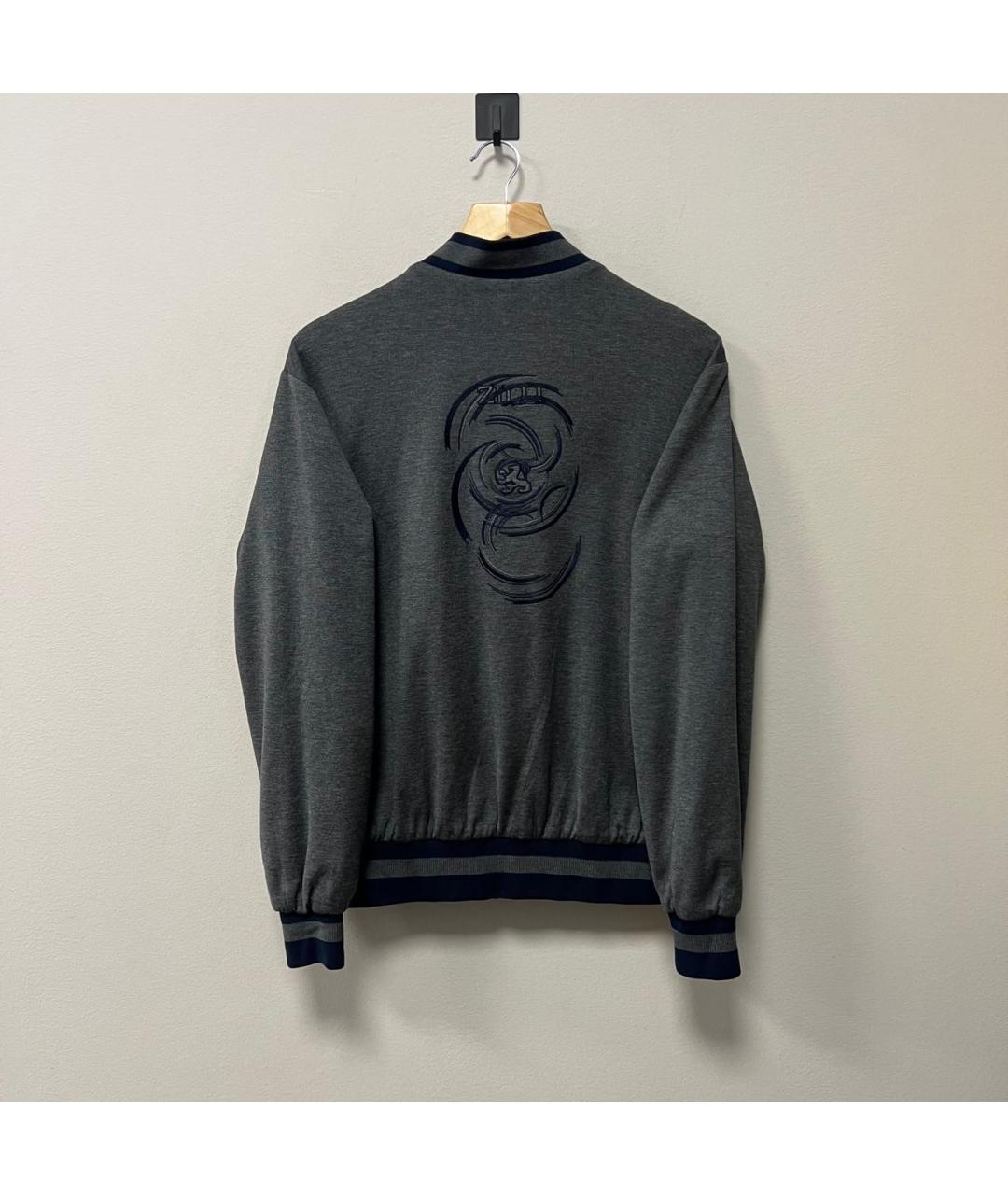 ZILLI Серый шелковый спортивный костюм, фото 4