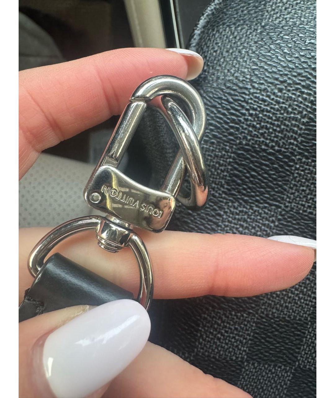 LOUIS VUITTON Антрацитовая сумка на плечо, фото 7