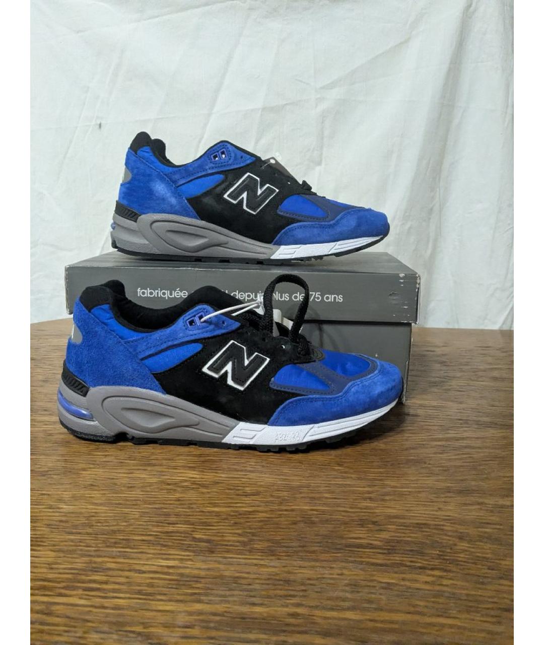 NEW BALANCE Синие замшевые низкие кроссовки / кеды, фото 7