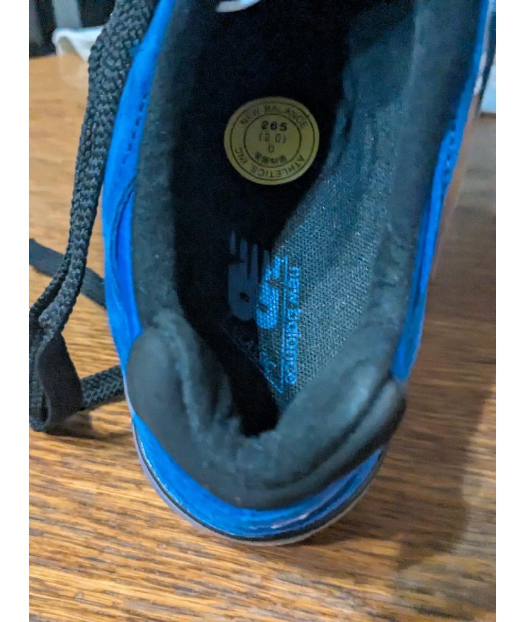 NEW BALANCE Синие замшевые низкие кроссовки / кеды, фото 3