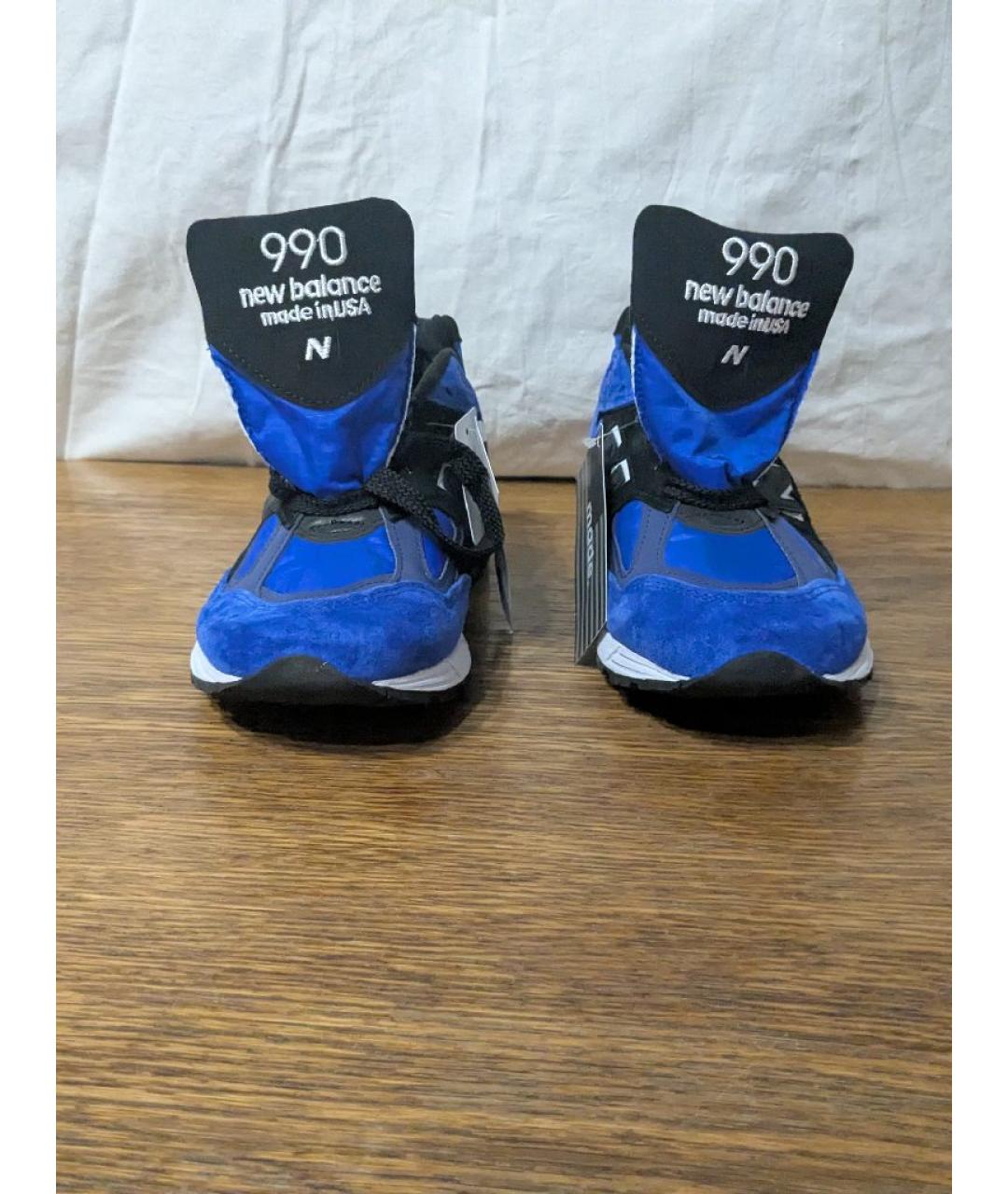 NEW BALANCE Синие замшевые низкие кроссовки / кеды, фото 5