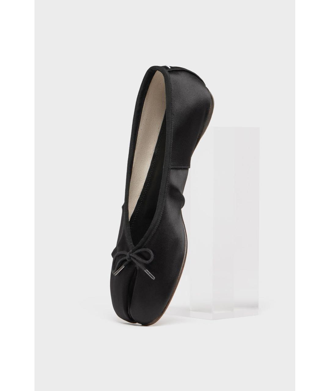MAISON MARGIELA Черные текстильные балетки, фото 5