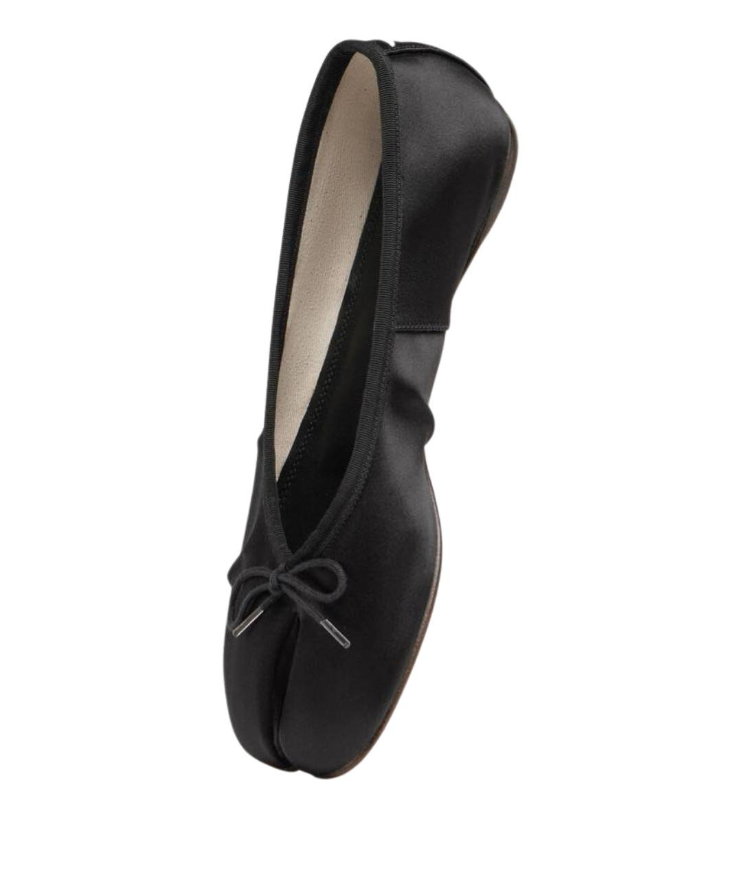 MAISON MARGIELA Черные текстильные балетки, фото 1