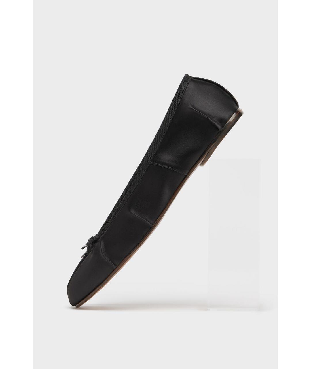 MAISON MARGIELA Черные текстильные балетки, фото 2