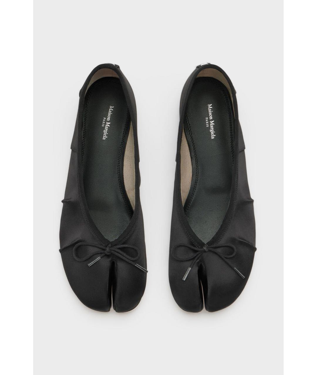 MAISON MARGIELA Черные текстильные балетки, фото 4