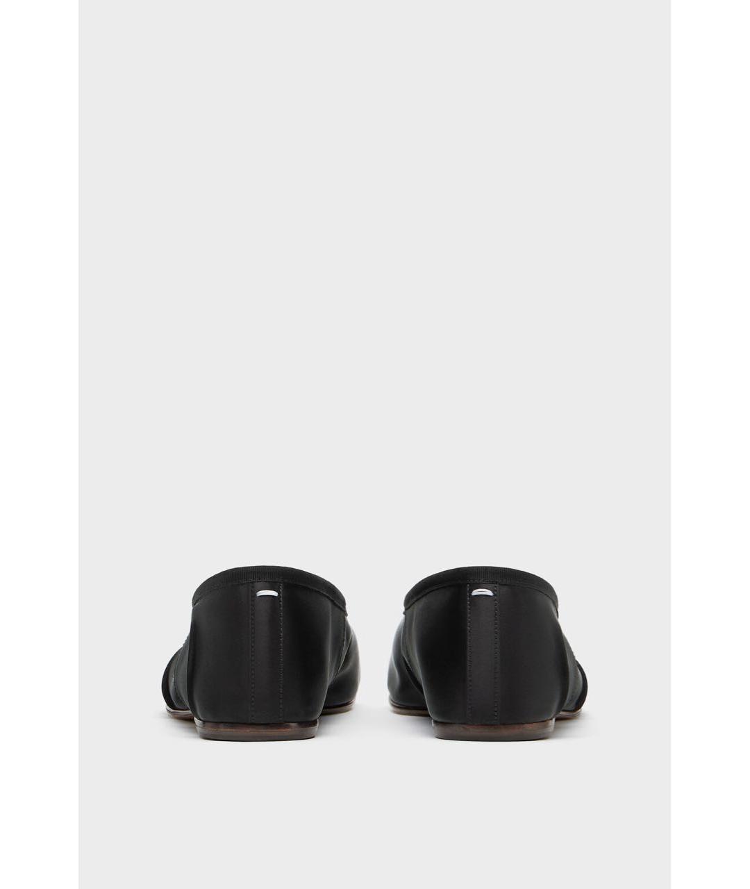 MAISON MARGIELA Черные текстильные балетки, фото 3