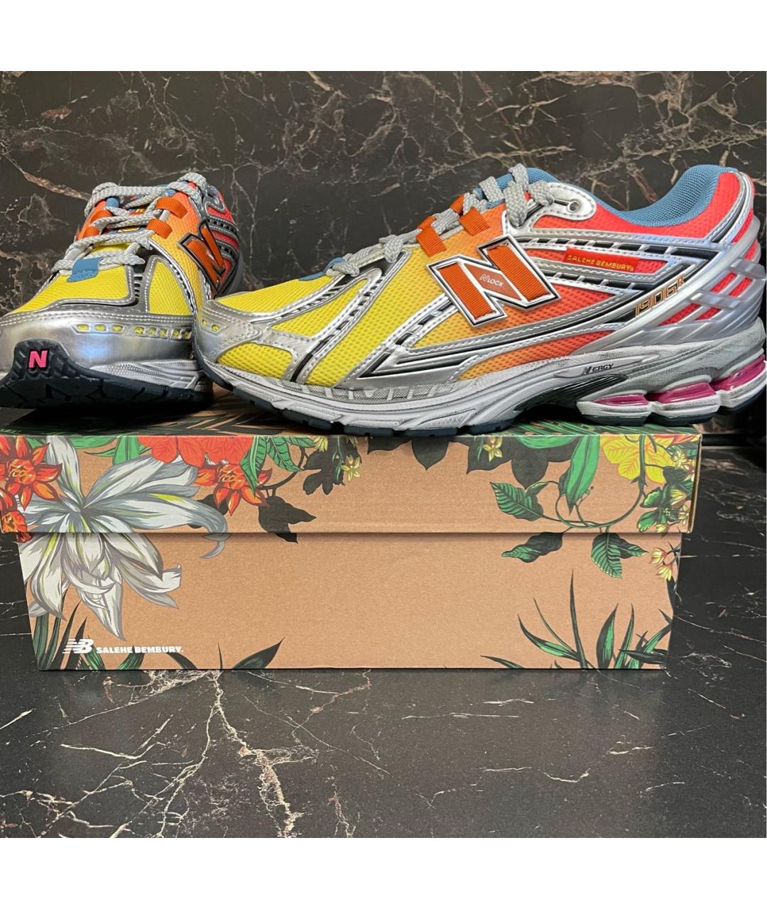 NEW BALANCE Мульти текстильные низкие кроссовки / кеды, фото 3