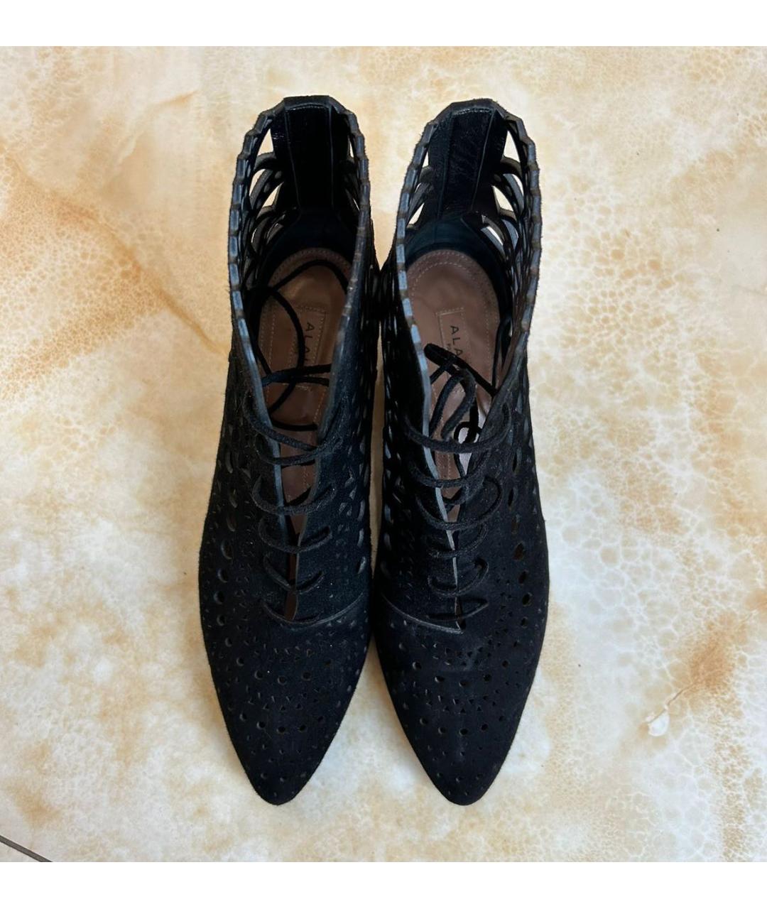 ALAIA Черные замшевые ботильоны, фото 4