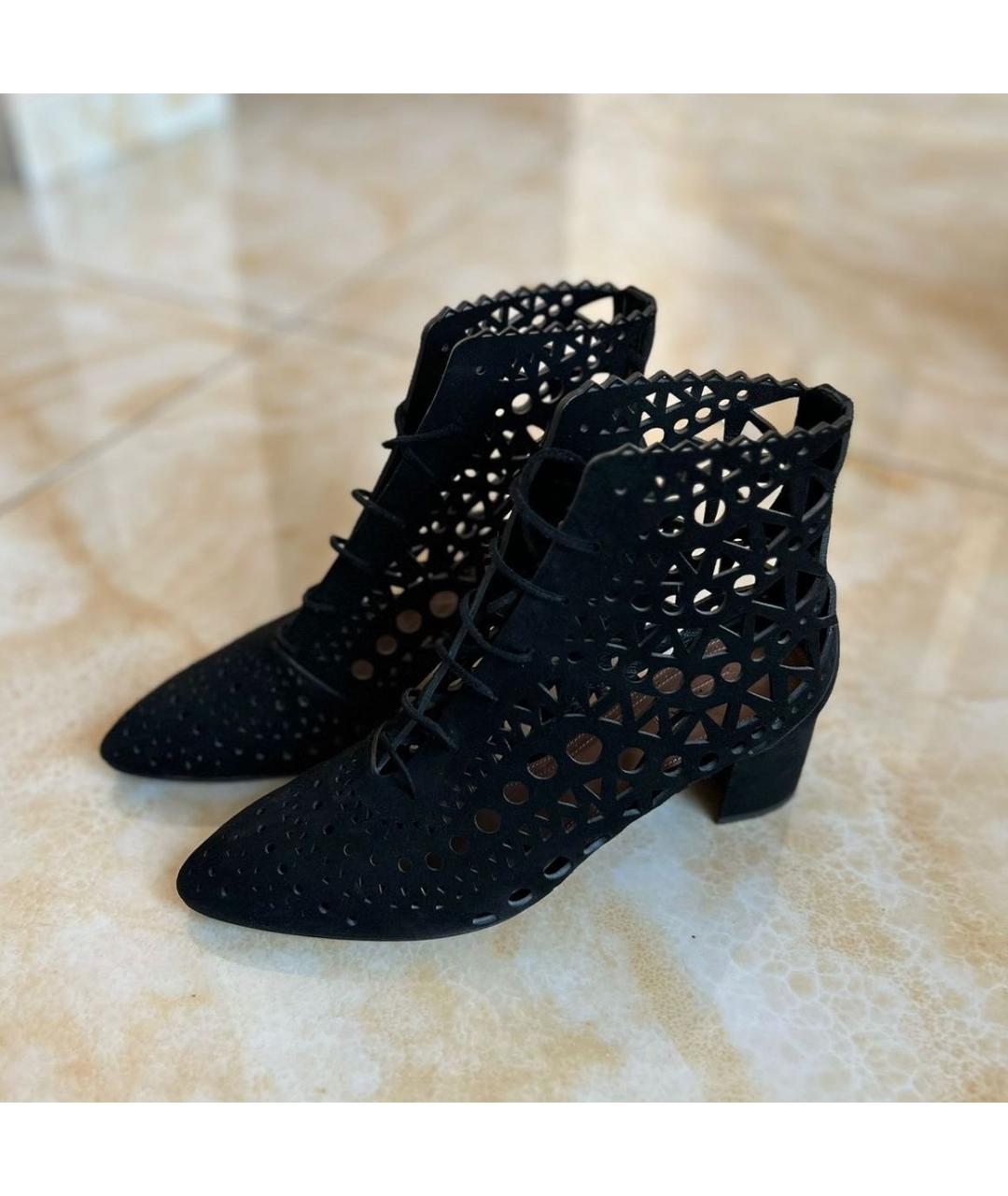 ALAIA Черные замшевые ботильоны, фото 2