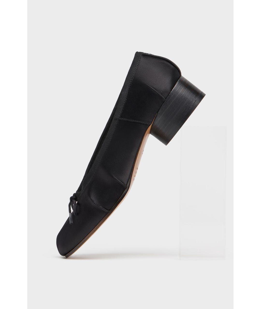 MAISON MARGIELA Черные текстильные туфли, фото 2