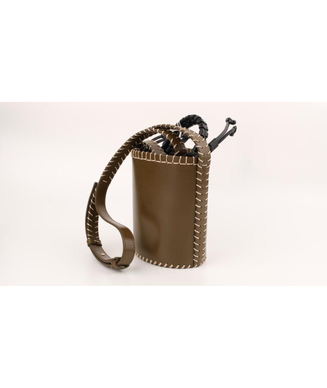 CHLOE Коричневая кожаная сумка через плечо, фото 4