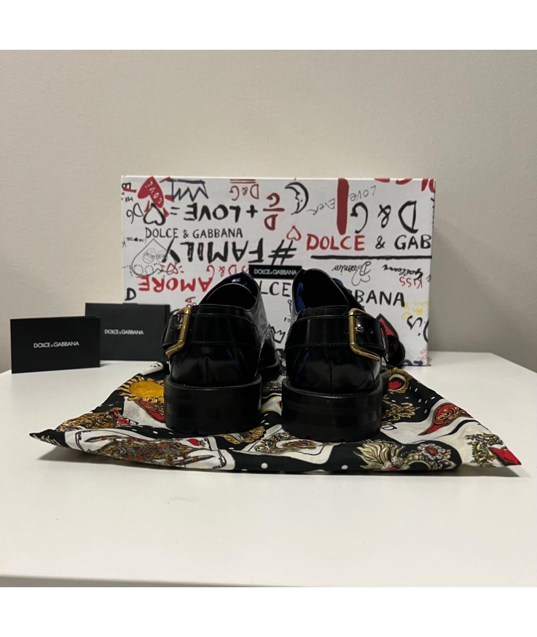 DOLCE&GABBANA Черные брогги и оксфорды, фото 4