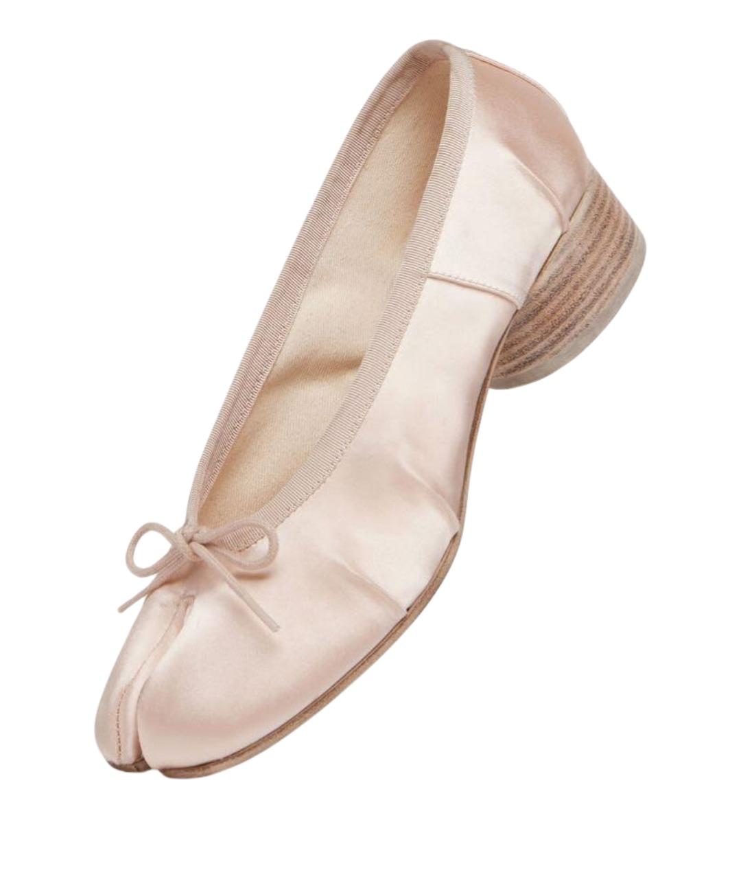 MAISON MARGIELA Розовые текстильные туфли, фото 1