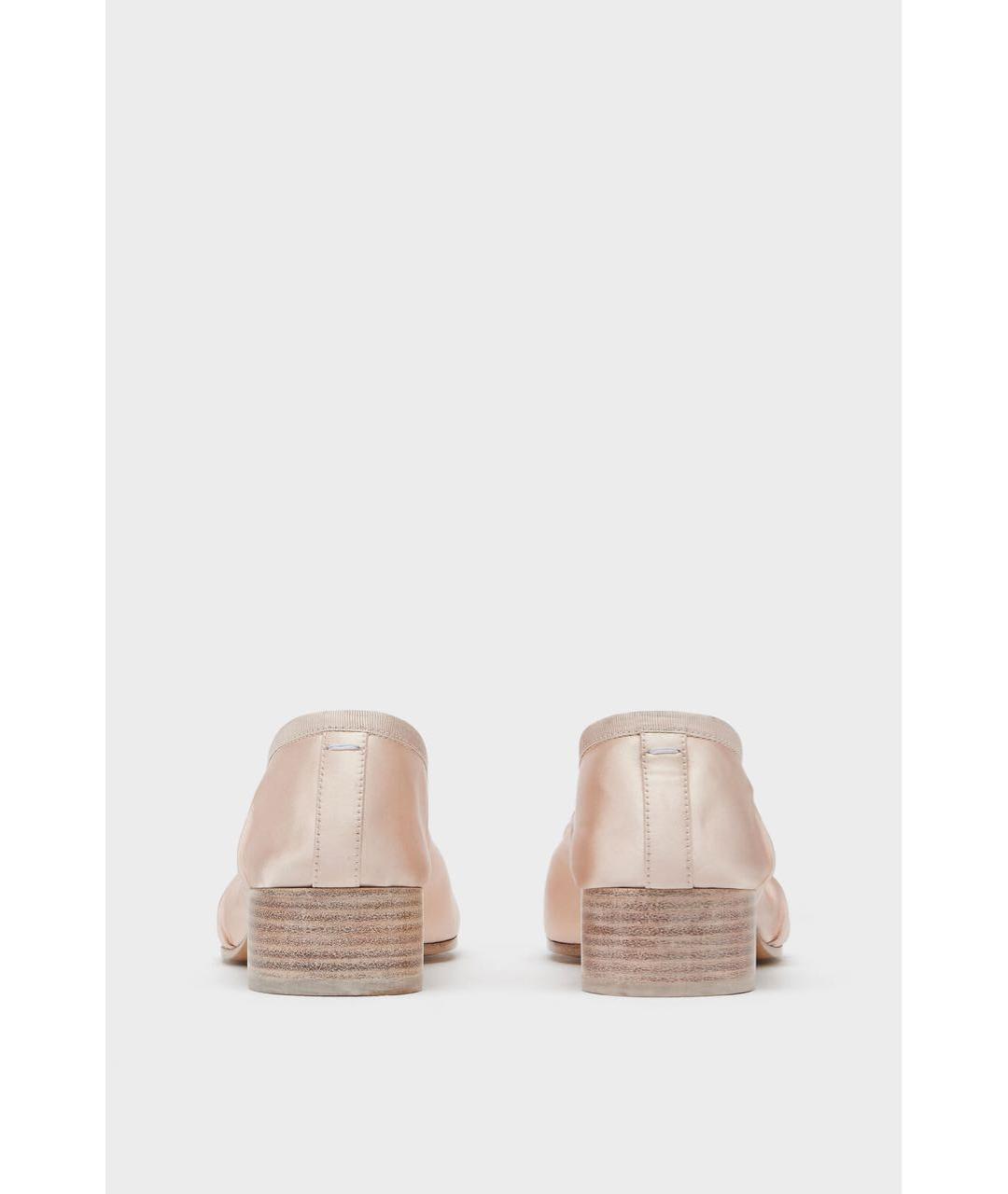 MAISON MARGIELA Розовые текстильные туфли, фото 3