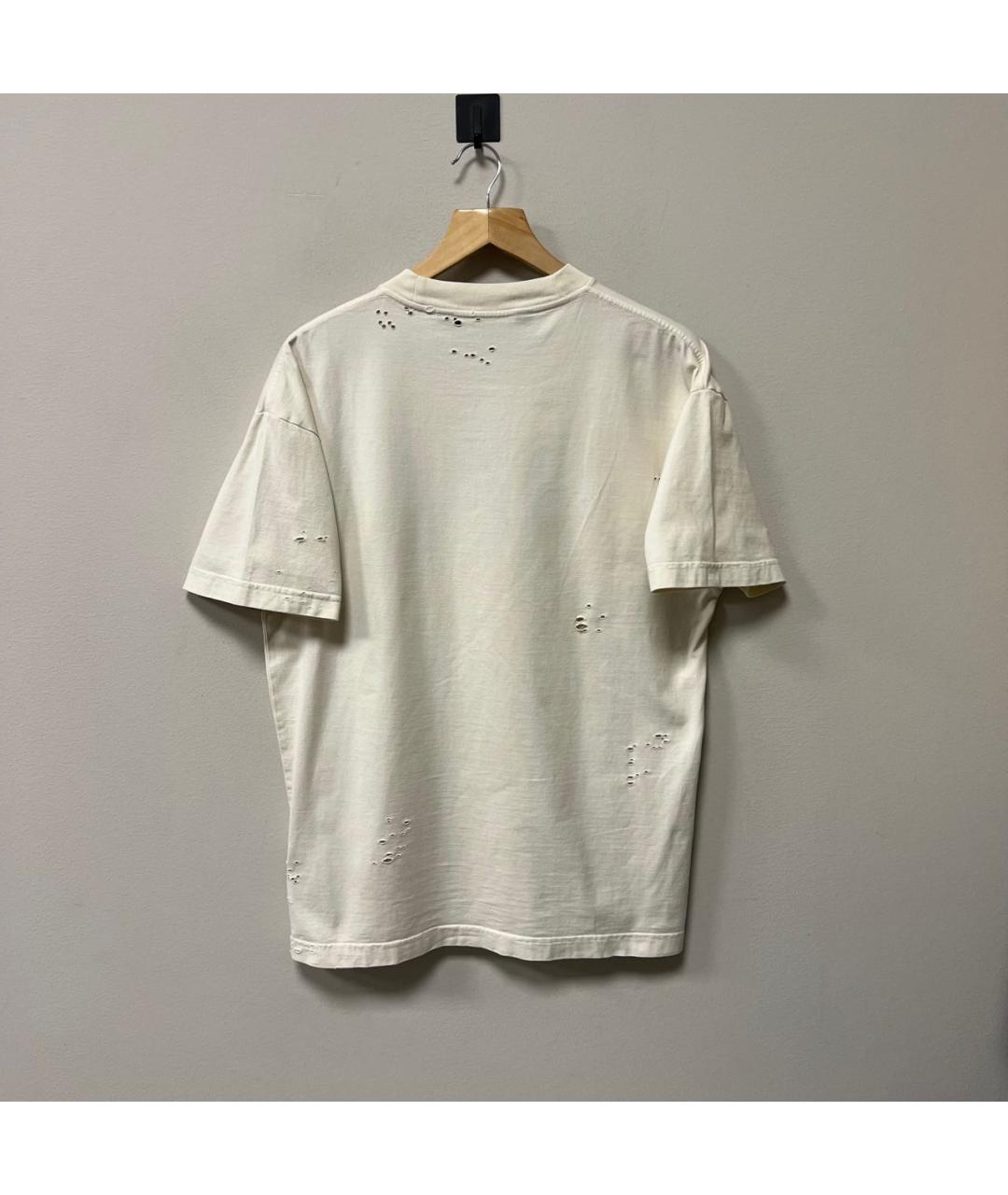 PALM ANGELS Бежевая хлопковая футболка, фото 3