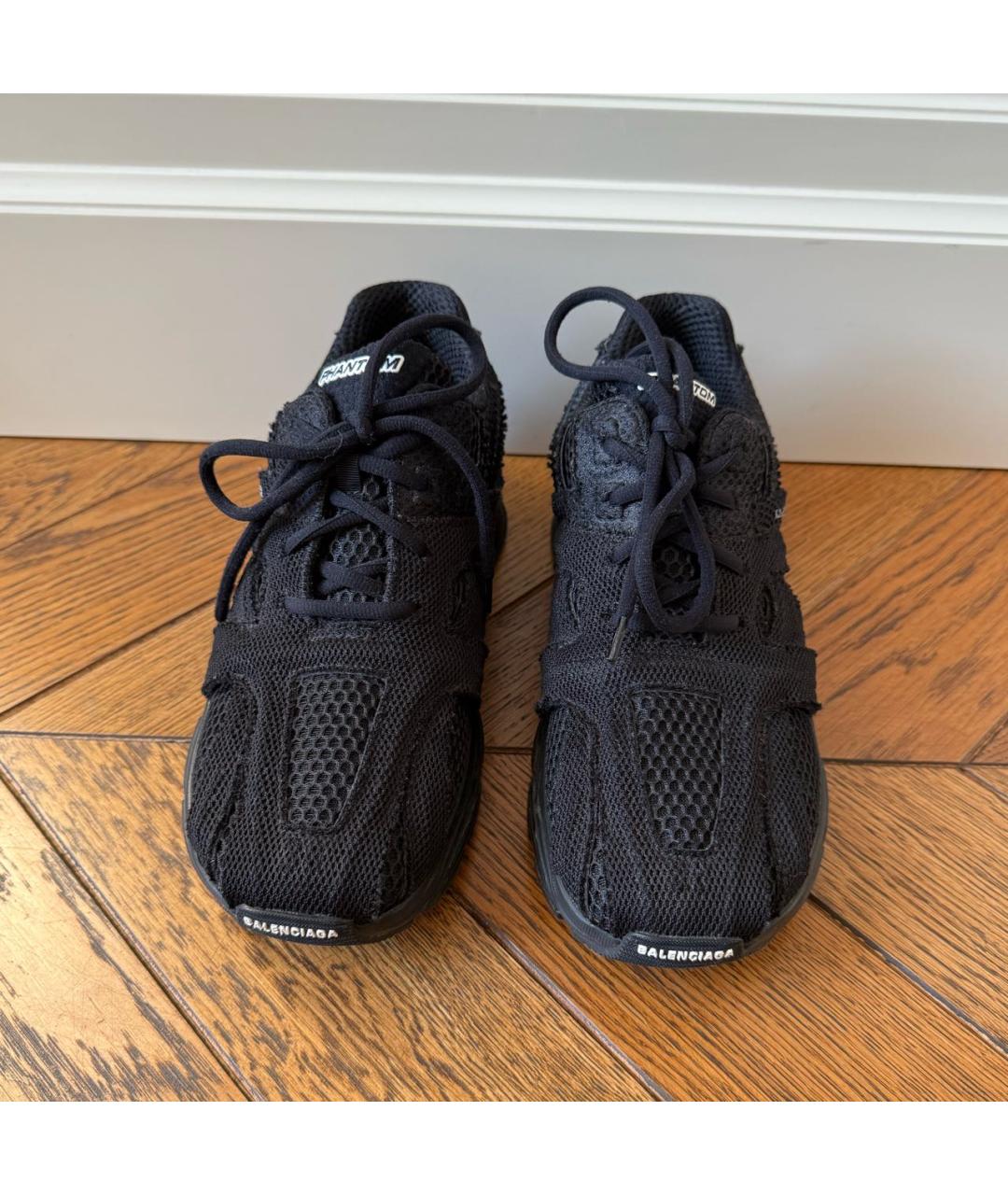 BALENCIAGA Черные текстильные кроссовки, фото 2