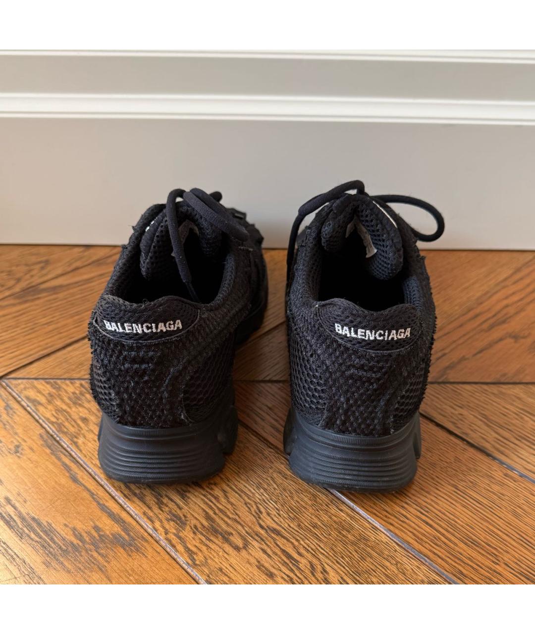 BALENCIAGA Черные текстильные кроссовки, фото 4