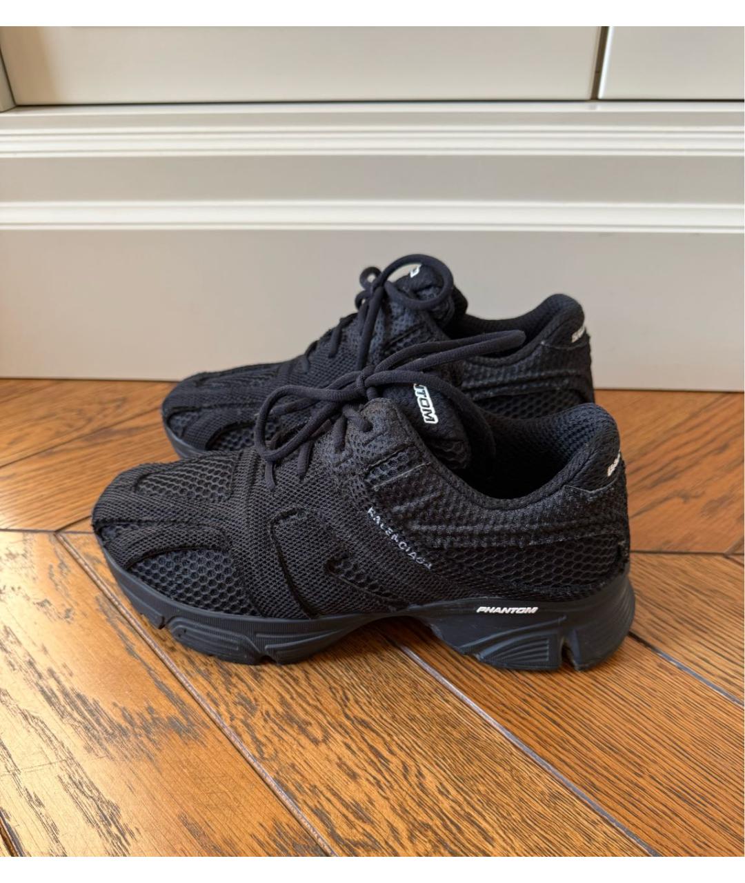 BALENCIAGA Черные текстильные кроссовки, фото 6