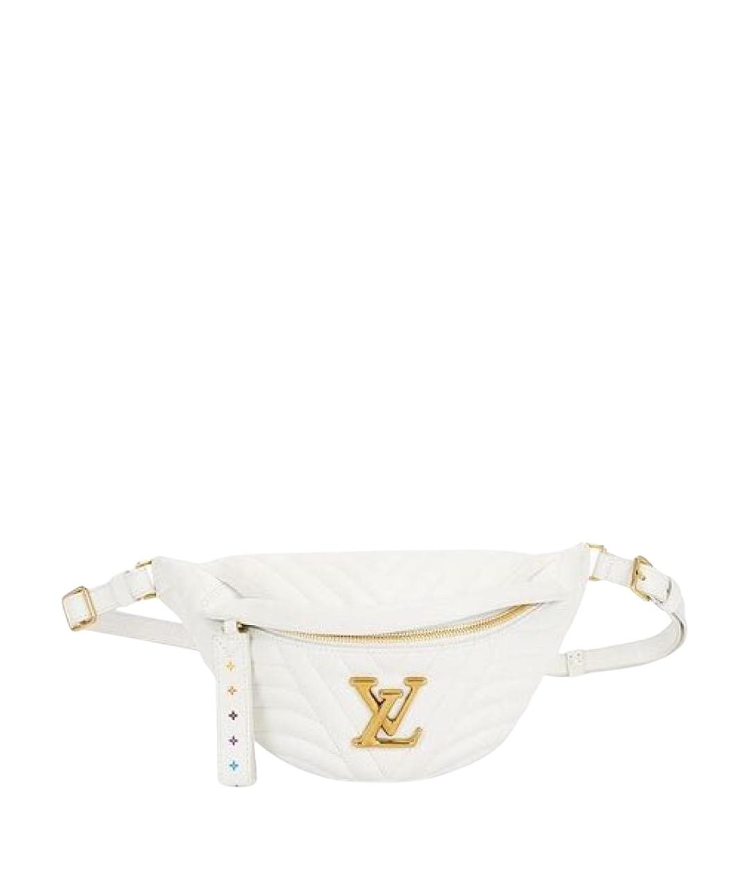 LOUIS VUITTON Белая кожаная поясная сумка, фото 1