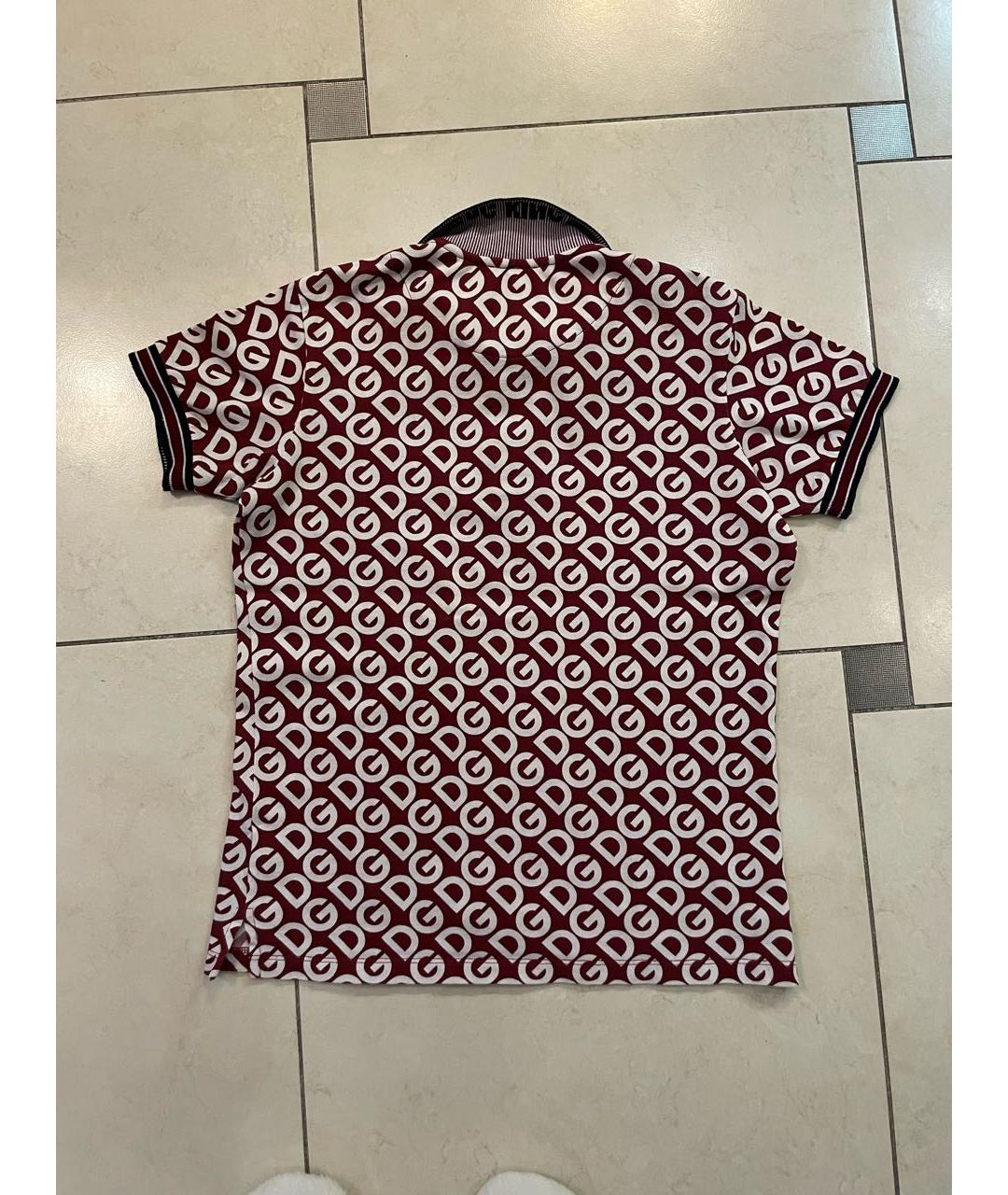 DOLCE & GABBANA KIDS Бордовый хлопковый комплект, фото 7