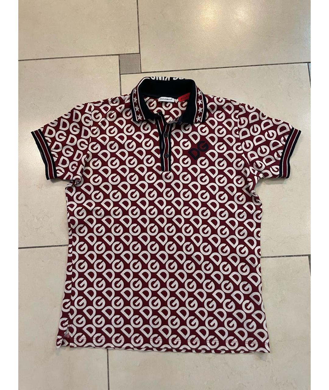 DOLCE & GABBANA KIDS Бордовый хлопковый комплект, фото 5