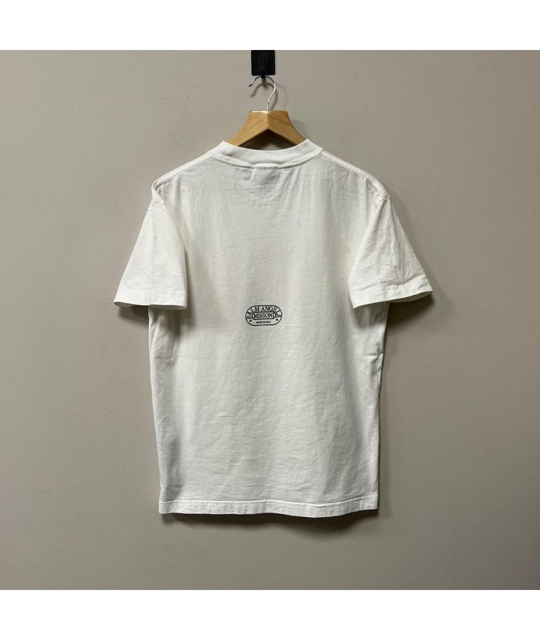 PALM ANGELS Белая хлопковая футболка, фото 3