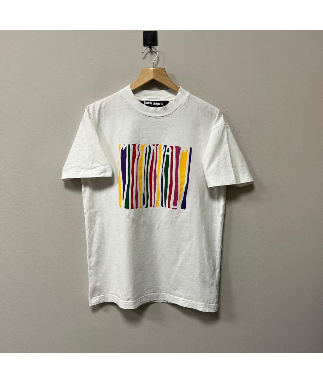 PALM ANGELS Белая хлопковая футболка, фото 6