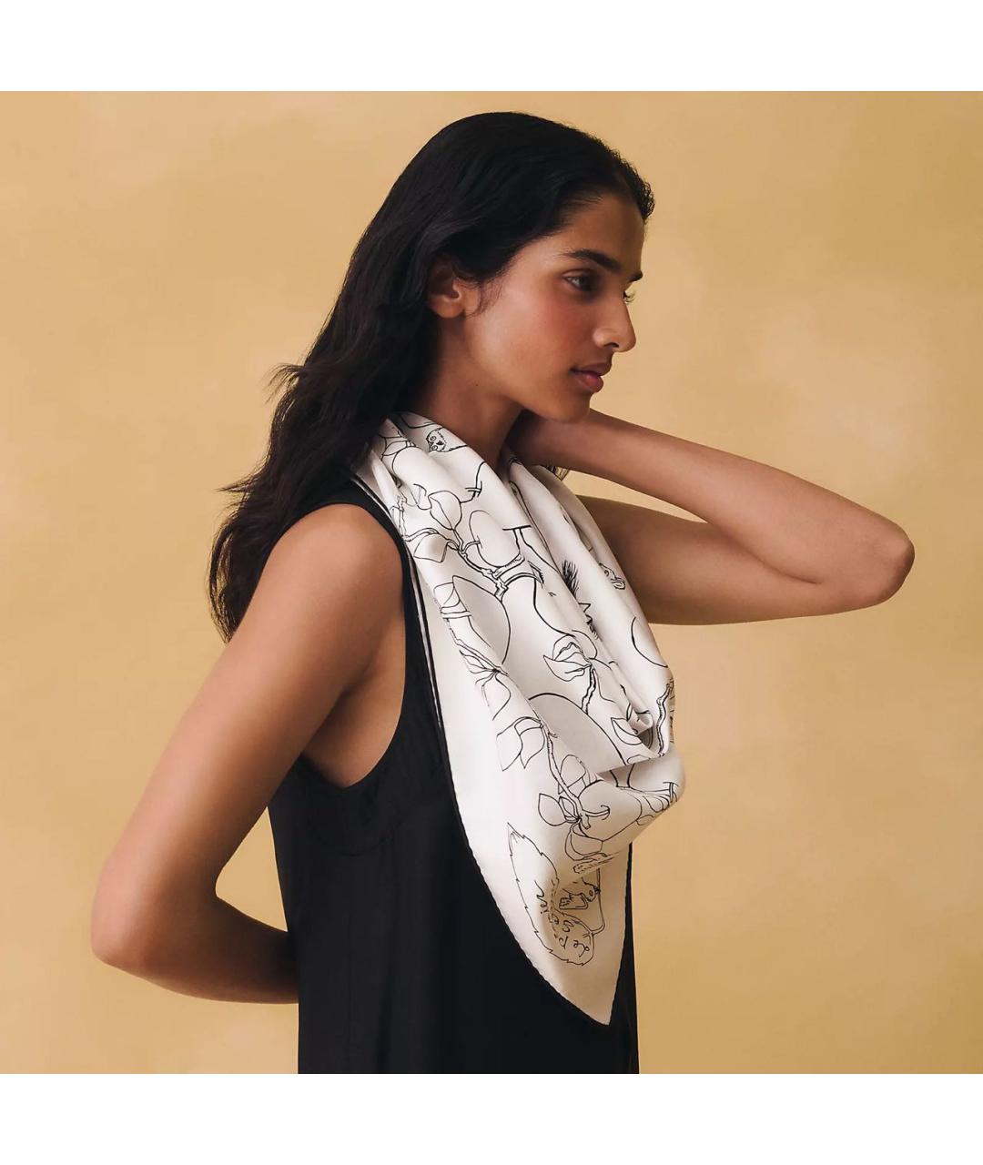 HERMES Мульти шелковый платок, фото 3