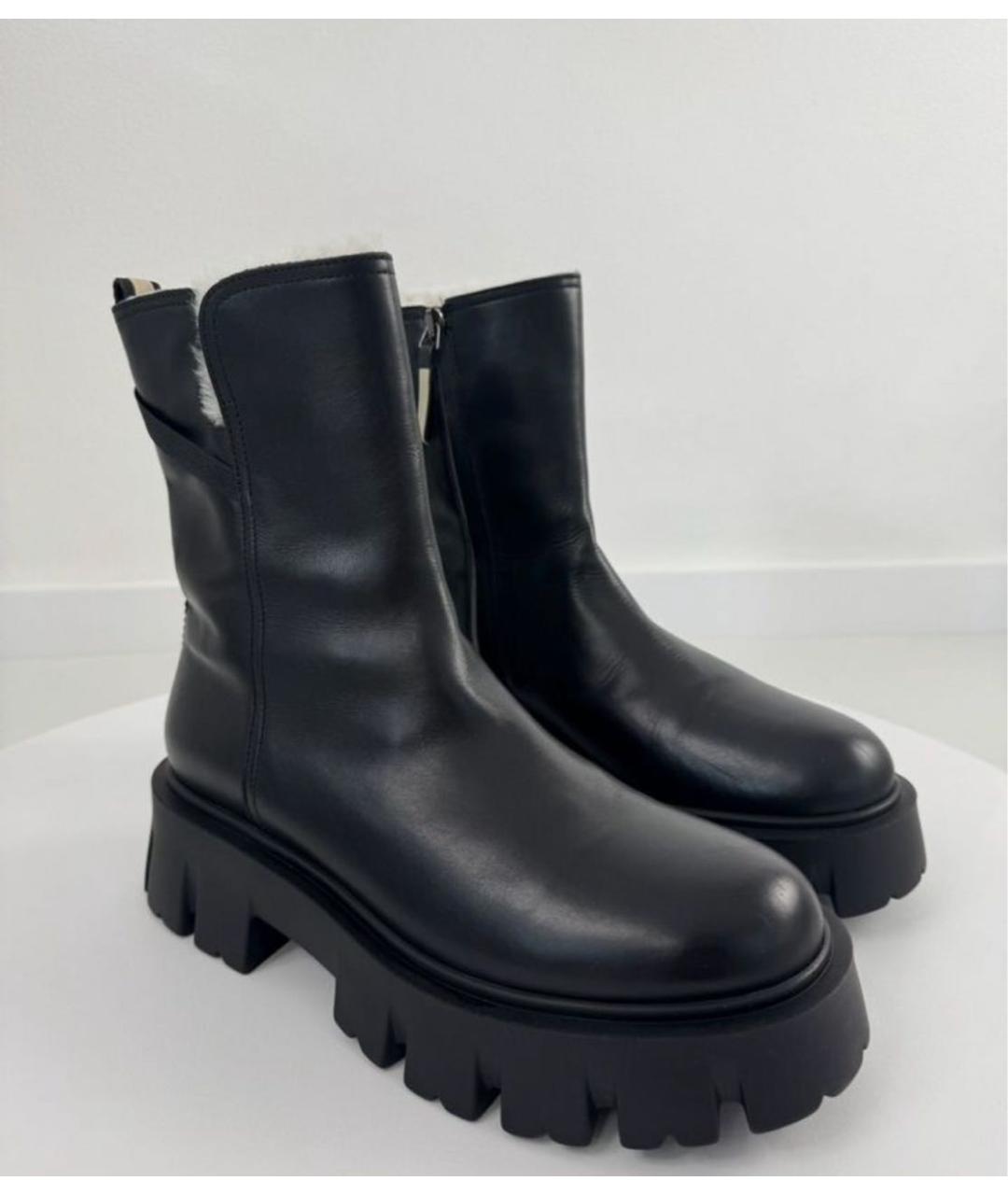PREMIATA Черные кожаные ботинки, фото 6