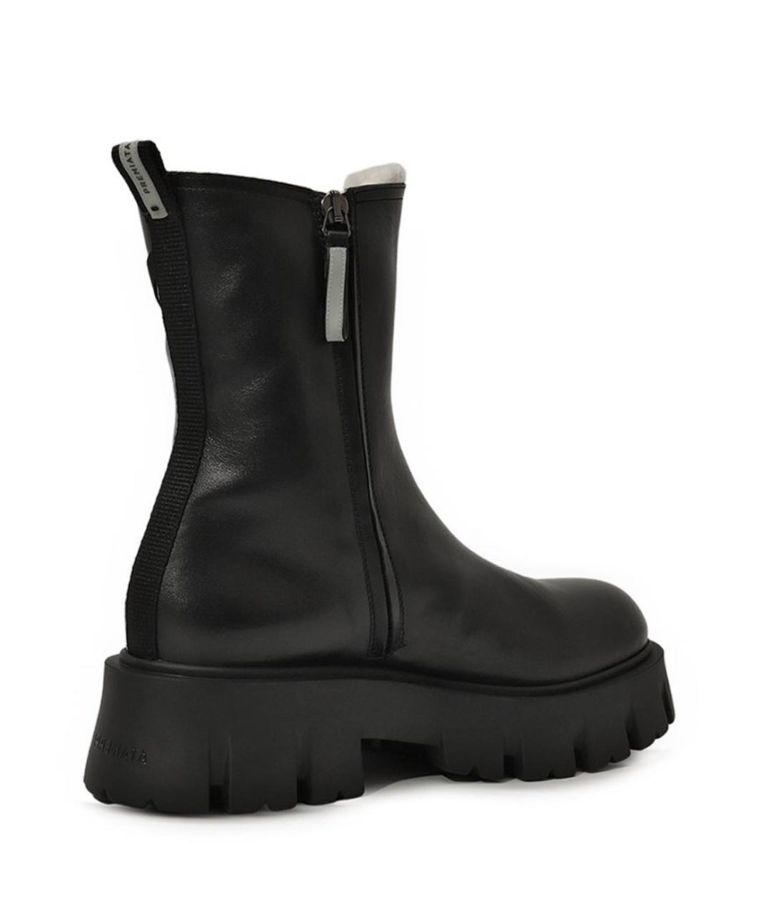 PREMIATA Черные кожаные ботинки, фото 4